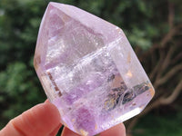 Polished Window Amethyst Crystals x 6 From Akansobe, Madagascar