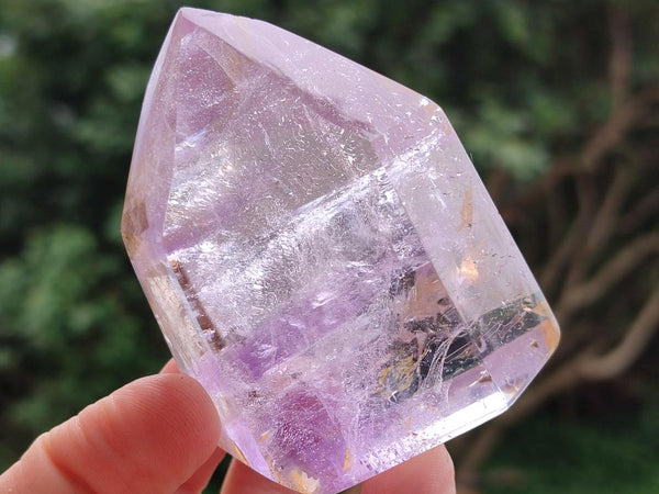 Polished Window Amethyst Crystals x 6 From Akansobe, Madagascar