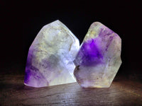 Polished Window Amethyst Crystals x 6 From Akansobe, Madagascar