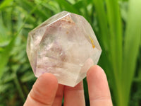 Polished Window Amethyst Crystals x 6 From Akansobe, Madagascar