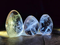 Polished Small Smokey Rock Crystals x 12 From Madagascar