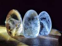 Polished Small Smokey Rock Crystals x 12 From Madagascar