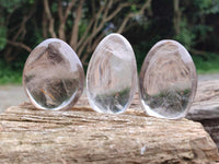 Polished Small Smokey Rock Crystals x 12 From Madagascar