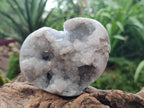 Polished Blue Celestite Geode Hearts x 3 From Sakoany, Madagascar