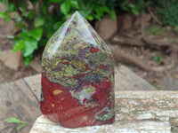 Polished Bastite Dragonsblood Stone Display Crystal x 3 From Tshipise, South Africa