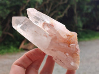 Natural Clear Cascading Quartz Crystal Clusters x 5 From Madagascar