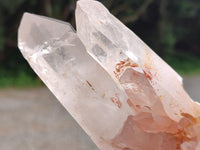 Natural Clear Cascading Quartz Crystal Clusters x 5 From Madagascar