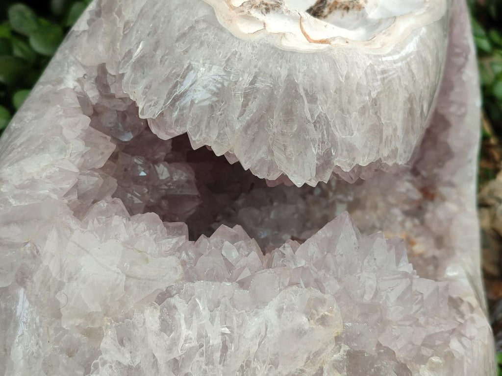 Polished XL Agate Geode with Amethyst Centre x 1 From Maintirano, Madagascar