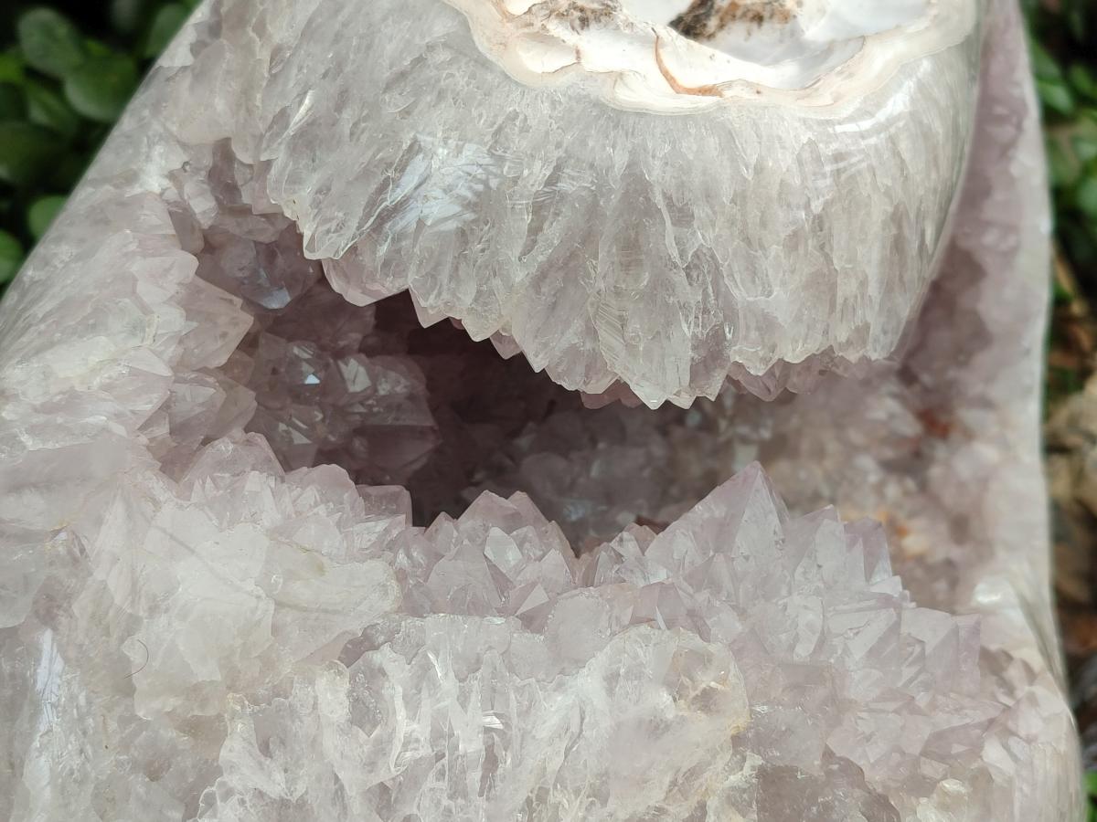 Polished XL Agate Geode with Amethyst Centre x 1 From Maintirano, Madagascar