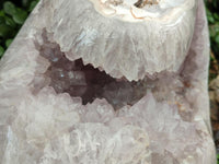 Polished XL Agate Geode with Amethyst Centre x 1 From Maintirano, Madagascar