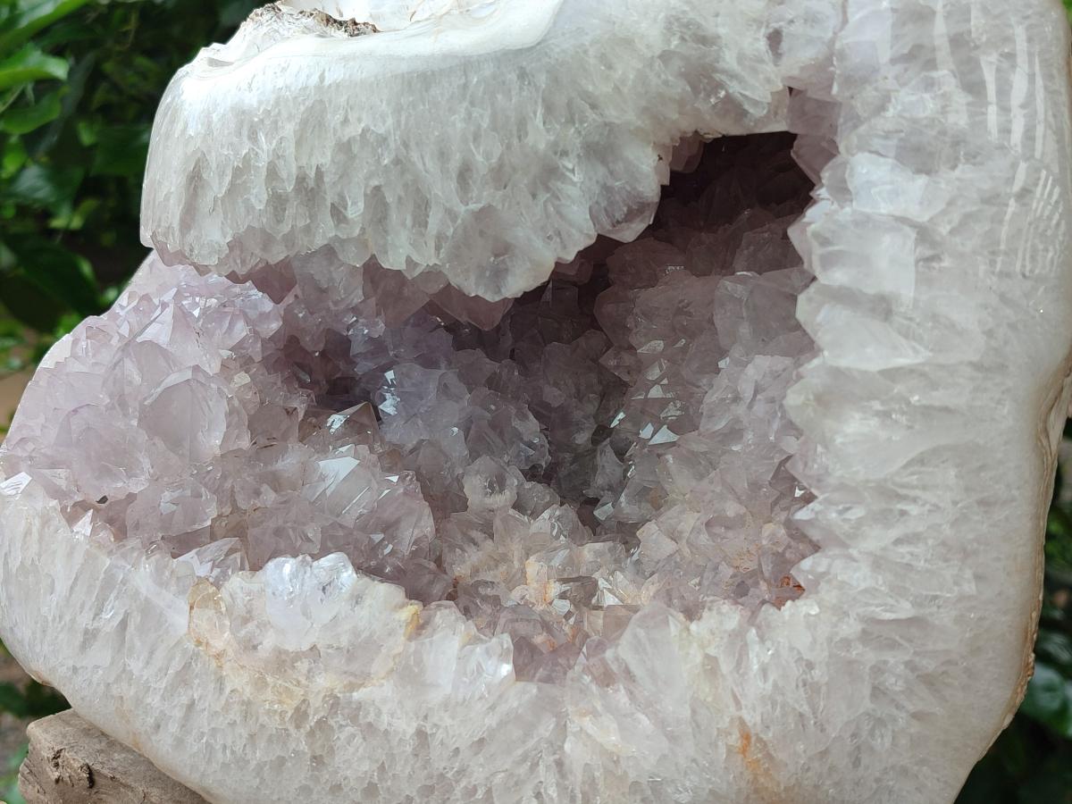 Polished XL Agate Geode with Amethyst Centre x 1 From Maintirano, Madagascar