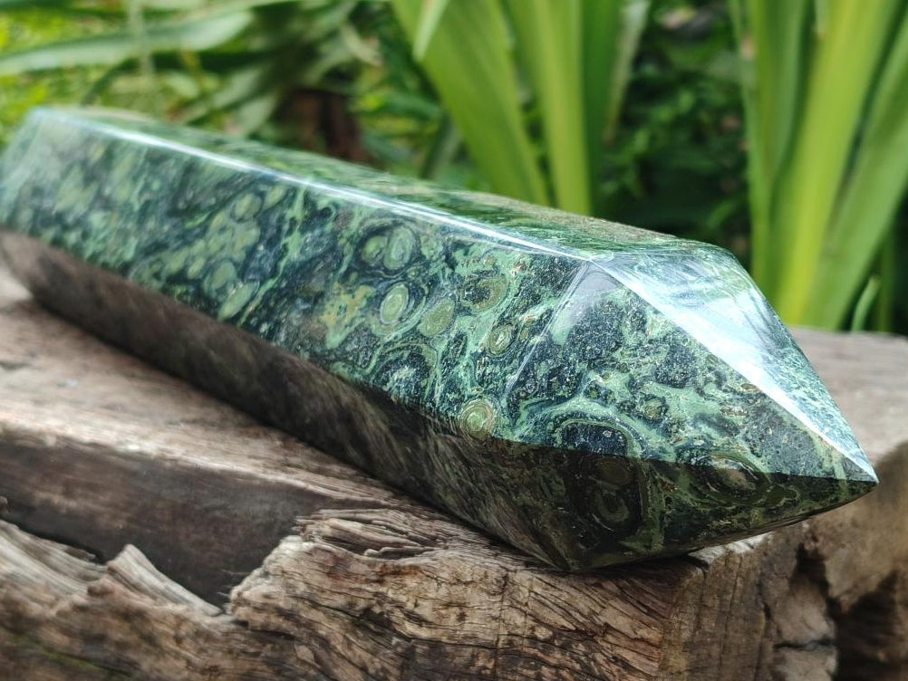 Polished XL Stromatolite Display Crystal Tower x 1 From Katsepy, Madagascar