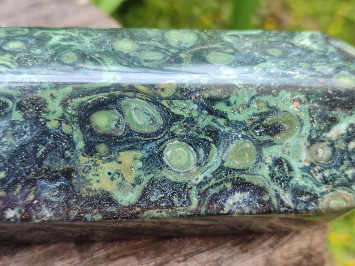 Polished XL Stromatolite Display Crystal Tower x 1 From Katsepy, Madagascar