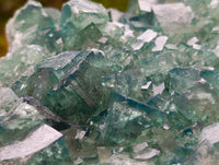 Natural Green Fluorite Cluster Specimens x 2 From Mandrosonoro, Madagascar
