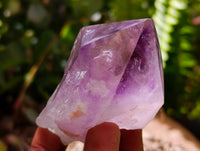 Polished Jacaranda Amethyst Single Crystals x 12 From Mumbwa, Zambia