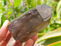 Polished Wispy Smokey Phantom Quartz Crystals x 6 From Madagascar