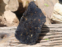 Polished Black Schorl Tourmaline Slices x 5 From Ambatondrazaka, Madagascar