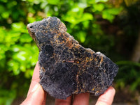 Polished Black Schorl Tourmaline Slices x 5 From Ambatondrazaka, Madagascar