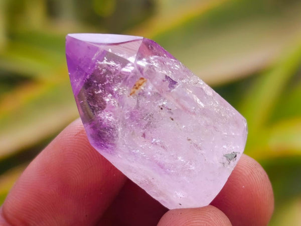 Polished Window Amethyst Crystals x 20 From Akansobe, Madagascar