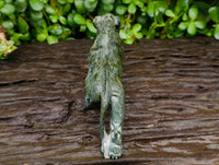 Hand Made Verdite Lioness Carvings x 2 From Zimbabwe