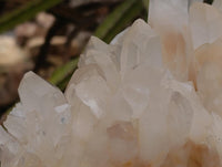 Natural Clear Quartz Crystal Clusters x 2 From Madagascar