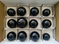 Polished Black Basalt Spheres x 12 From Madagascar