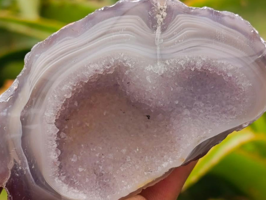 Polished Mini Agate Geodes x 12 From Maintirano, Madagascar