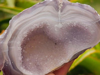 Polished Mini Agate Geodes x 12 From Maintirano, Madagascar