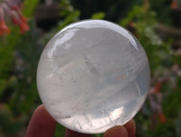 Polished Girasol Pearl Quartz Crystal Spheres x 5 From Ambatondrazaka, Madagascar