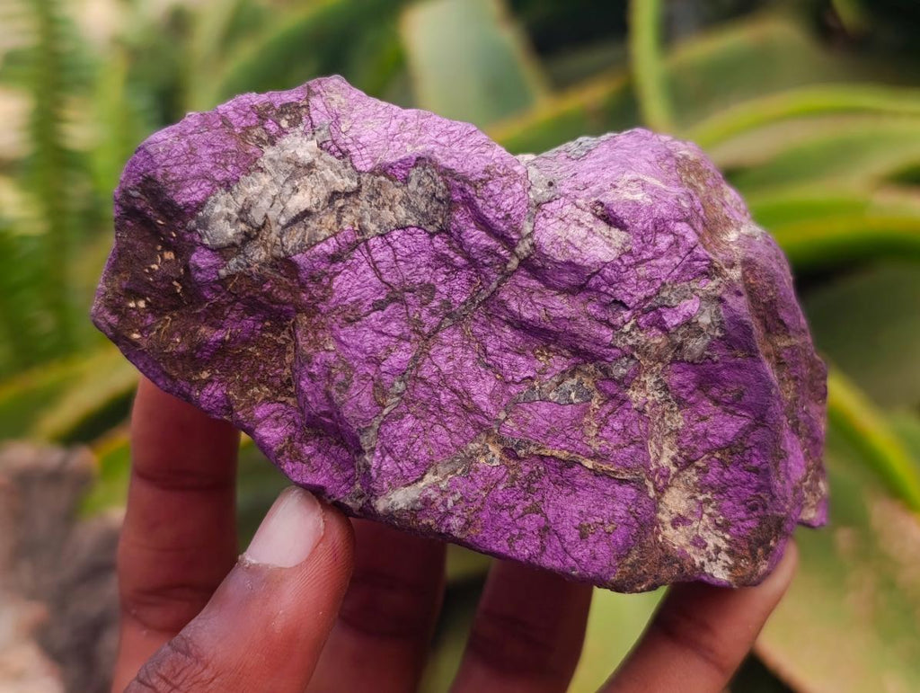 Natural Metallic Cobbed Purpurite Specimens x 6 From Erongo, Namibia