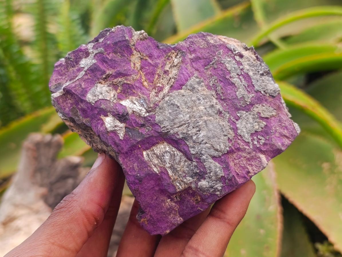 Natural Metallic Cobbed Purpurite Specimens x 6 From Erongo, Namibia
