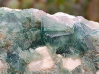 Natural Green Fluorite Cluster Specimens x 2 From Mandrosonoro, Madagascar