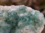 Natural Green Fluorite Cluster Specimens x 2 From Mandrosonoro, Madagascar