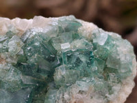 Natural Green Fluorite Cluster Specimens x 2 From Mandrosonoro, Madagascar