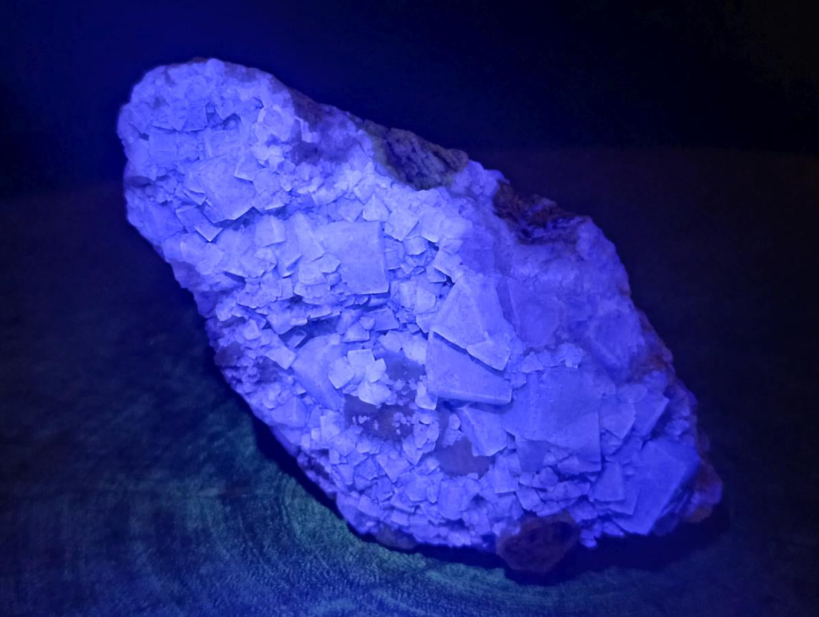 Natural Green Fluorite Cluster Specimens x 2 From Mandrosonoro, Madagascar