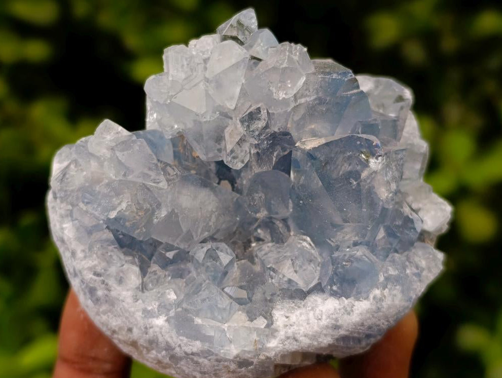 Natural Blue Celestite Specimens x 25 From Sakoany, Madagascar