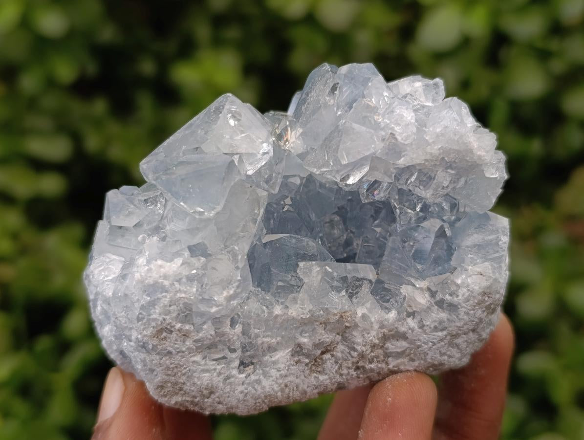 Natural Blue Celestite Specimens x 25 From Sakoany, Madagascar