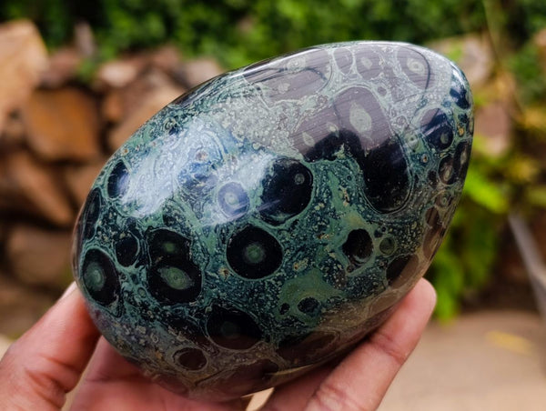 Polished Stromatolite Standing Free Forms x 3 From Katsepy, Madagascar