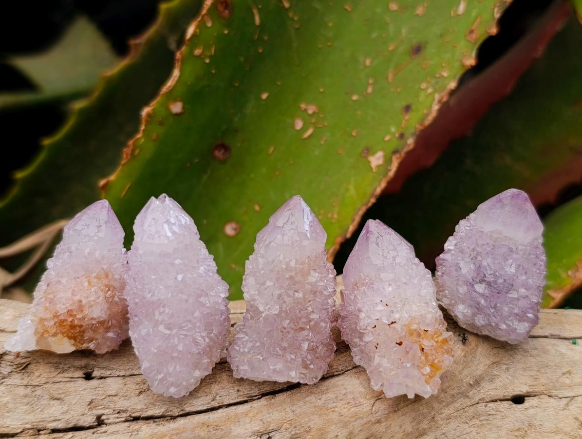 Natural Amethyst Spirit Crystals x 35 From Boekenhouthoek, South Africa