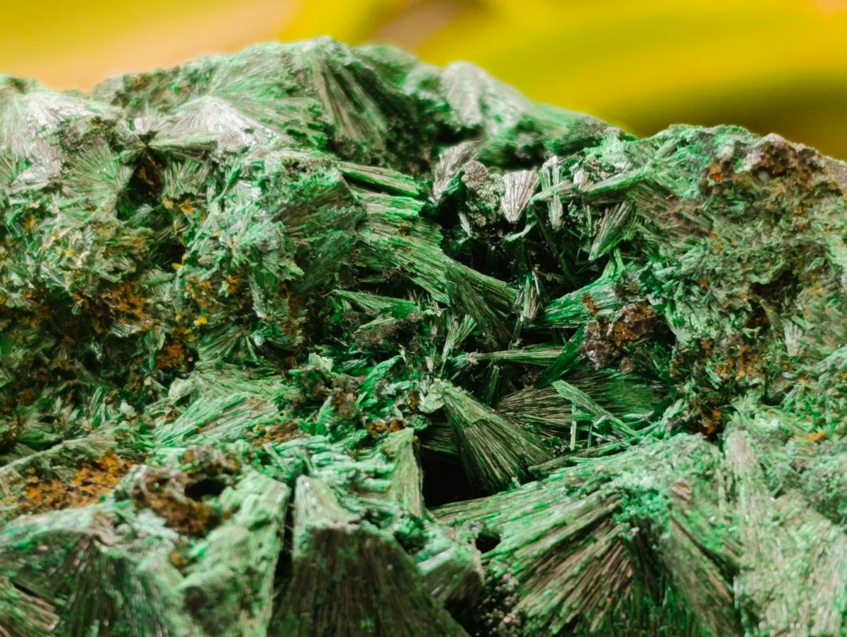 Natural Silky Malachite Specimens x 2 From Kasompe, Congo