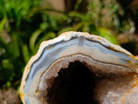 Polished Agate Geodes with Crystalline Centres x 2 From Maintirano, Madagascar
