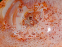 Polished Carnelian Agate Gemstone Bowls x 2 From Madagascar