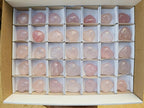 Polished Gemmy Rose Quartz Hearts x 35 From Madagascar