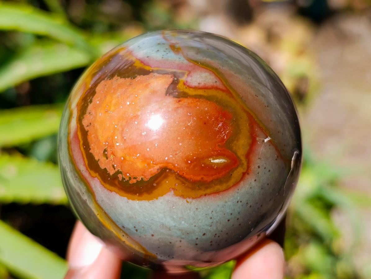 Polished Polychrome Jasper Spheres x 6 From NW Coast, Madagascar