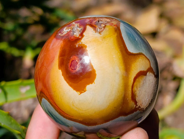 Polished Polychrome Jasper Spheres x 6 From NW Coast, Madagascar