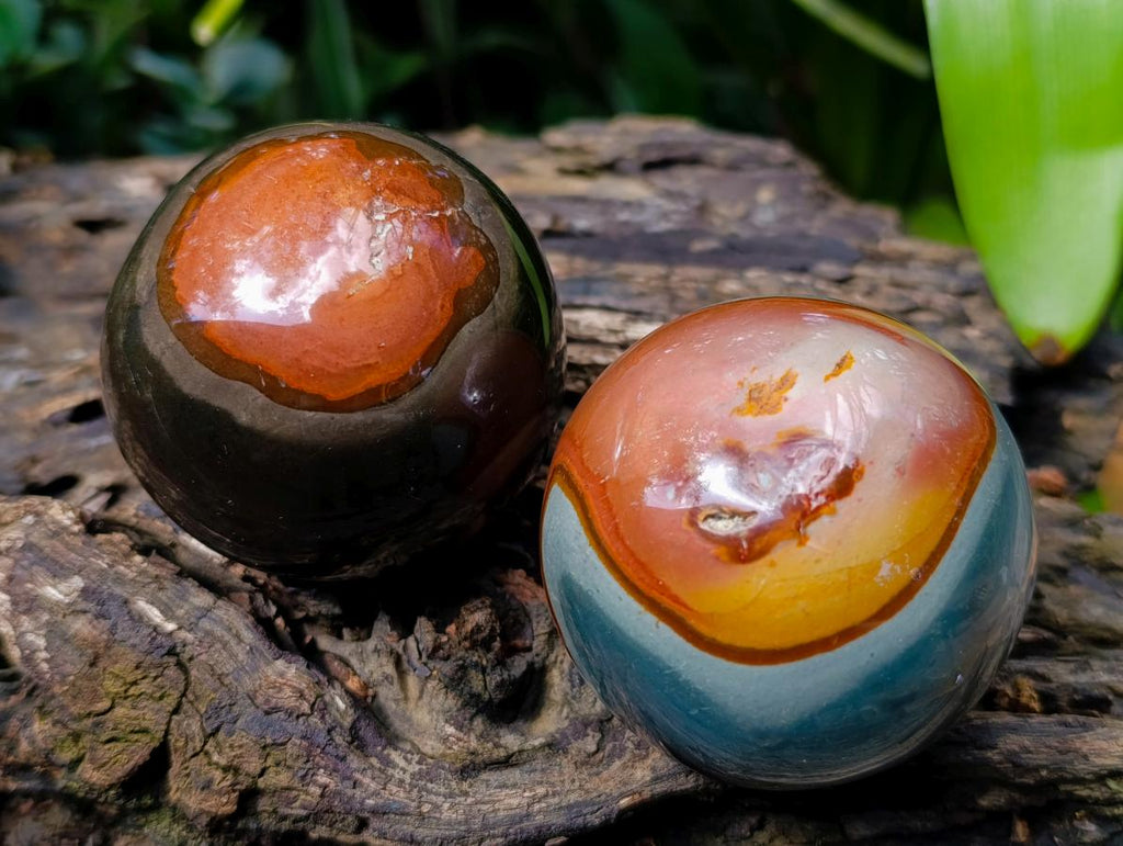 Polished Polychrome Jasper Spheres x 6 From NW Coast, Madagascar
