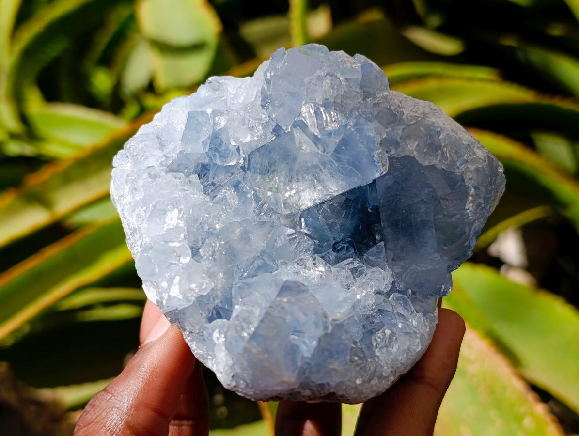 Natural Blue Celestite Specimens x 3 From Sakoany, Madagascar