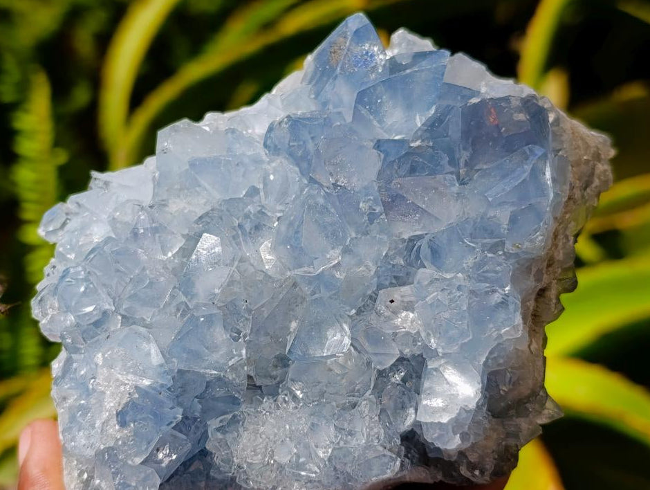 Natural Blue Celestite Specimens x 3 From Sakoany, Madagascar