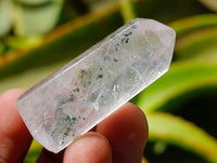 Polished Chlorite Moss Quartz Crystals x 35 From Mandoto, Madagascar