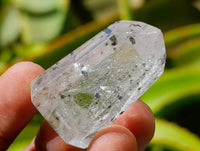 Polished Chlorite Moss Quartz Crystals x 35 From Mandoto, Madagascar